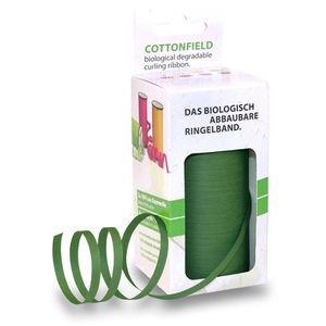 Geschenkband Präsent Cottonfield, tannengrün