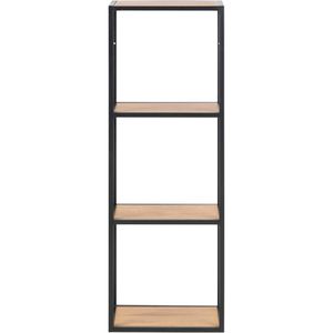 Produktbild für Wandregal AC-Design Seaford, schwarz / wildeiche