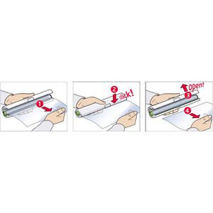 Produktbild für Folienschneider Emsa Click &amp; Cut 508020 weiß/rot