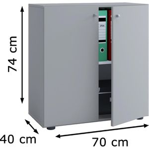 Produktbild für Aktenschrank VCM Lona L 912685, aus Holz