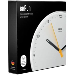 Produktbild für Wanduhr Braun BC26W-DCF, Kunststoff, analog, Funkuhr