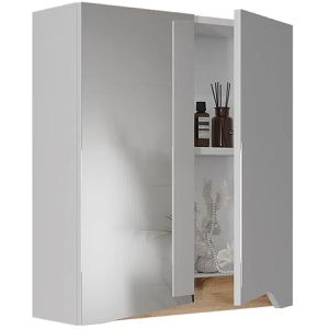 Produktbild für Spiegelschrank Vicco Marelle, weiß / artisan eiche