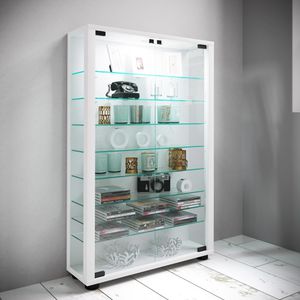 Produktbild für Glasvitrine VCM Lumo Mini, stehend