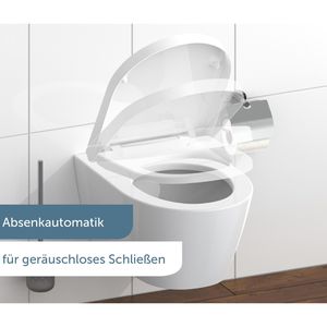 Produktbild für WC-Sitz Schütte White 82910, D-Form, aus Duroplast
