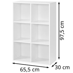 Produktbild für Bücherregal Vasagle LBC203D, weiß