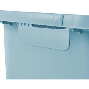 Produktbild für Wäschekorb Keeeper Aenna, blau, mit 2 Griffen