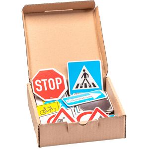 Lernspielzeug Wissner MAG-Pap Verkehrszeichensatz
