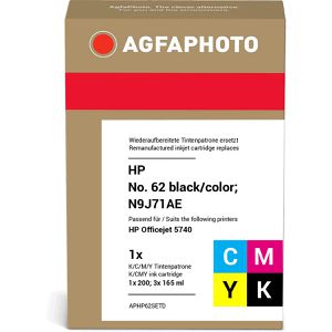 Produktbild für Tinte AgfaPhoto für HP 62, Multipack