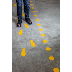 Produktbild für Bodenmarkierung Durable 172704 Füße gelb