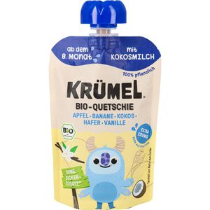 Produktbild für Fruchtpüree Heimatgut Krümel Quetschie, 84,5% Frucht, BIO