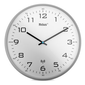 Wanduhr Mebus 13081, Kunststoff, analog, Funkuhr
