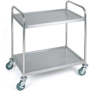 Servierwagen APS 11977, silber, aus Edelstahl
