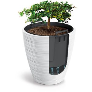 Produktbild für Übertopf Prosperplast Vena Round, weiß, Ø 39 x 40 cm