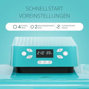 Produktbild für Transferpresse LOKLiK Auto Heat Press, blau
