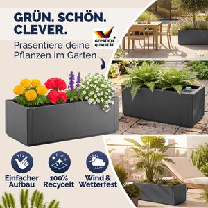 Produktbild für Pflanzkasten CASARIA Ethica anthrazit