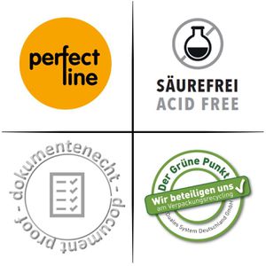 Produktbild für Dokumententasche perfect-line 160, A4 auf A5