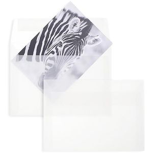 Produktbild für Briefumschläge Blanke weiß/transparent, B6