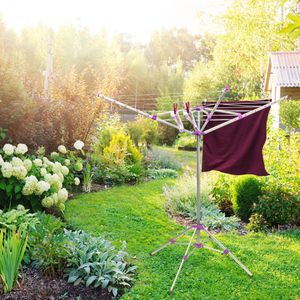 Produktbild für Wäschespinne Relaxdays 10018371, silber