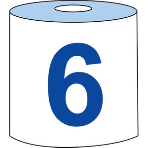 Produktbild für Putztuchrolle Tork Reflex, 473391, M4, Recyclingpapier, blau