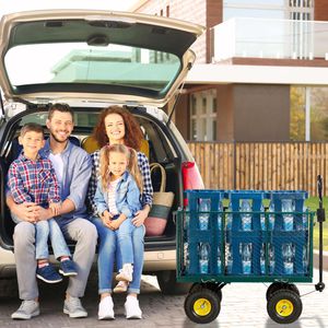 Produktbild für Gartenwagen Relaxdays 10026073, 220 Liter, bis 500 kg