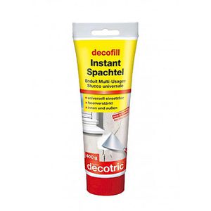 Decotric Spachtelmasse 033306001, Instantspachtel, weiß, Universalspachtel, Innen und Außen, 400g