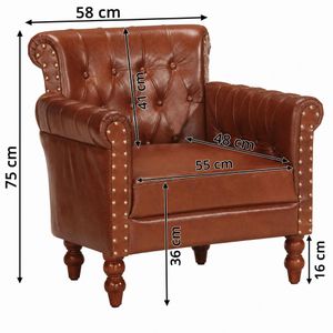 Produktbild für Loungesessel vidaXL 288287, braun