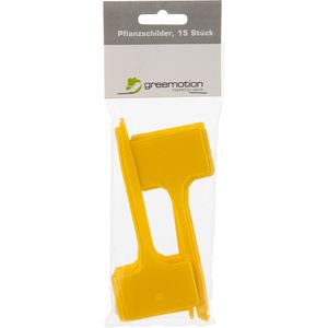 Produktbild für Pflanzenschilder Greemotion Stecketiketten, gelb, Kunststoff