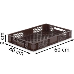 Produktbild für Eurobox Alpha-Paletten braun, 15 Liter, lebensmittelecht
