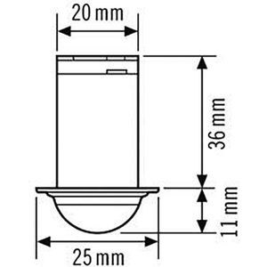 Produktbild für Bewegungsmelder Esylux MD-C 360i/6 mini PIR