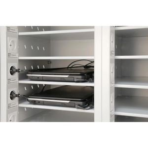 Produktbild für Laptopwagen Rotstahl 461938, grau / rot