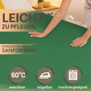 Produktbild für Spannbettlaken NatureMark Jersey, 180-200 x 200 cm