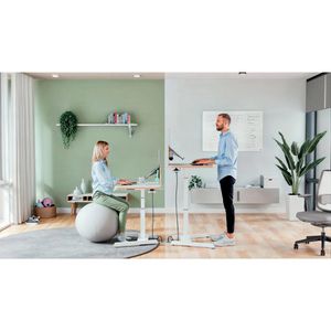 Produktbild für Schreibtisch Leitz Ergo 65340001, weiß / weiß