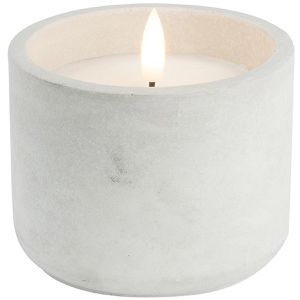 LED-Kerze Ideen-mit-Herz 013532-02, Echtwachs im Beton-Gefäß