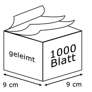 Produktbild für Zettelklotz Stylex 43607, geleimt