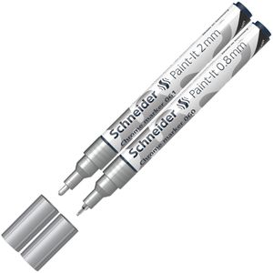 Produktbild für Lackmarker Schneider Chrommarker Paint-It, silber