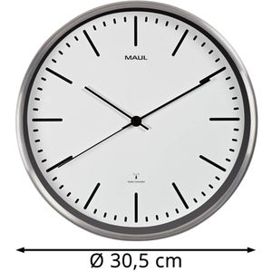 Produktbild für Wanduhr Maul Maulfly, Aluminium, analog, Funkuhr