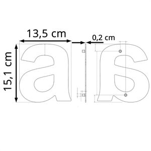 Produktbild für Hausnummer Metzler Arial, anthrazit aus Edelstahl