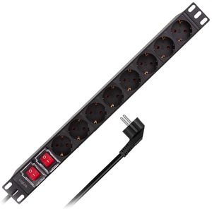 Produktbild für Steckdosenleiste LogiLink PDU1601, mit 2m Kabel