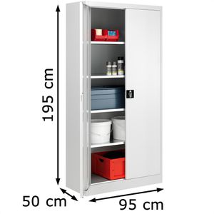 Produktbild für Werkzeugschrank Mauser MKSTS5/19STG, aus Metall, lichtgrau