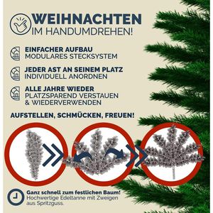 Produktbild für Weihnachtsbaum CASARIA 105268, Edeltanne, 140cm
