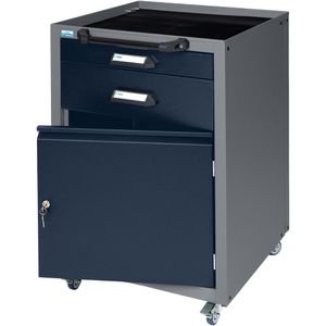 Produktbild für Rollcontainer Küpper 12013, aus Metall, grau / blau