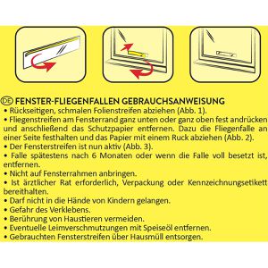 Produktbild für Fliegenfalle Protect Fenster, transparent zum Ankleben
