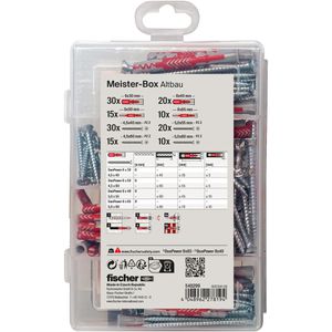 Produktbild für Schrauben-Dübel-Set Fischer 540299, MeisterBox Altbau