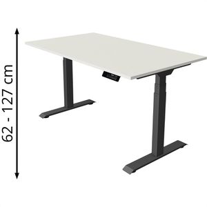 Produktbild für Schreibtisch Kerkmann Move 1 stable, weiß / anthrazit