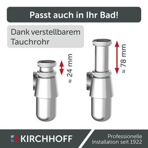Produktbild für Siphon Kirchhoff Flaschensiphon für Waschbecken