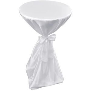 Produktbild für Tischhusse vidaXL 241189, mit Schleifenband, Ø 80 cm