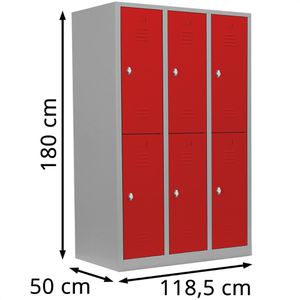 Produktbild für Spind Lüllmann 523234, rot