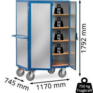 Produktbild für Etagenwagen Fetra Kastenwagen, 5492