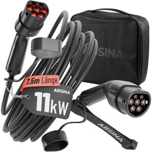 Produktbild für Elektroauto-Ladekabel Absina Mode 3, IP65, 7,5 m