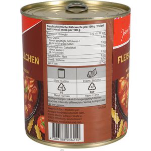 Produktbild für Fertiggericht JedenTag Fleischbällchentopf